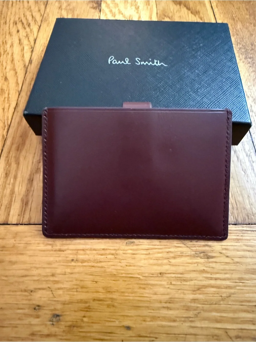 Paul Smith Leather Credit card Holder With ‘Signature Stripe’ Pull Out